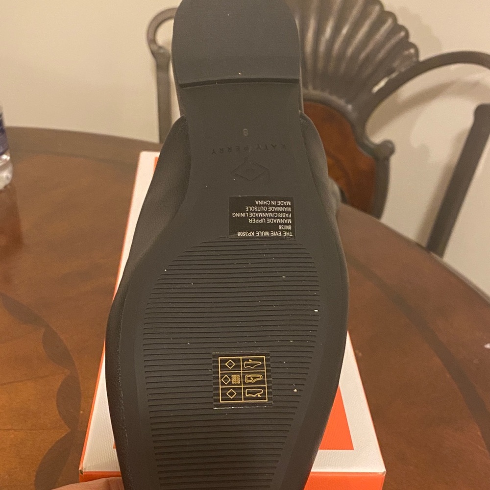Katy Perry Collections Black Textured Mules - Picture 3 of 4